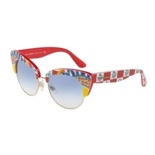 Dolce & Gabbana Women's DG4277 312819 52 Blue Gradient Plastic Cat Eye Sunglasses
