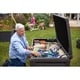preview thumbnail 8 of 18, Keter Sumatra 135 Gallon Durable Resin Outdoor Storage Rattan Deck Box and Comfortable Seating