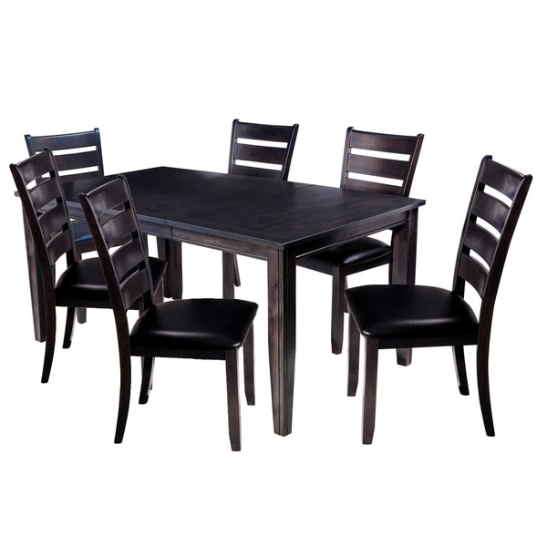 Shop 7 Piece Solid Wood  Dining Set  Aden Modern Kitchen  