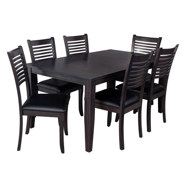 Shop 7 Piece Solid Wood  Dining Set  Aden Modern Kitchen  