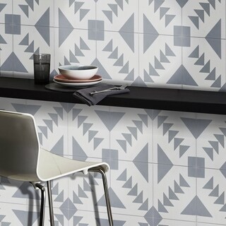 Tadla Grey White cement Moroccan Floor Wall Tile