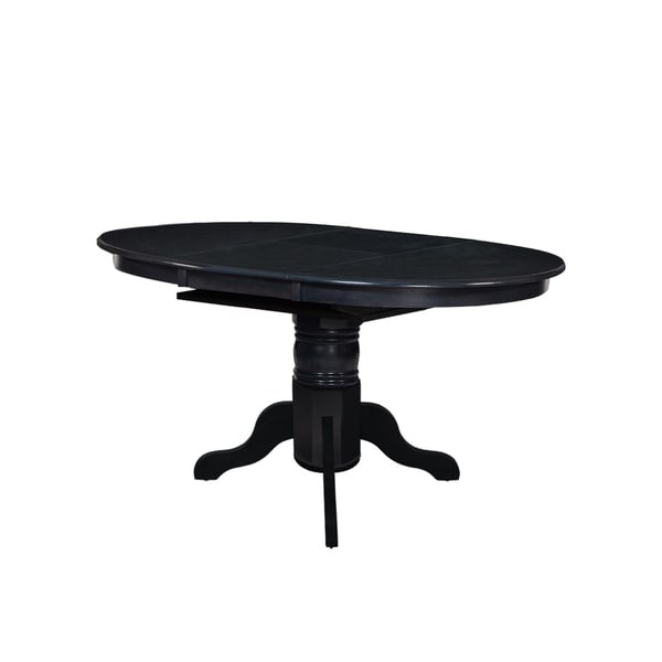 Valleyview Solid Wood Dining Table In Dark Gray
