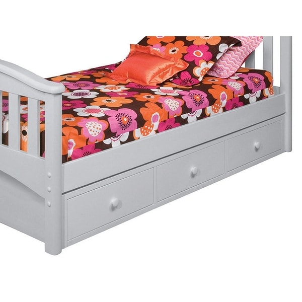 Bolton Bed Accessory Under Bed 3 Drawer Case, Dove Gray