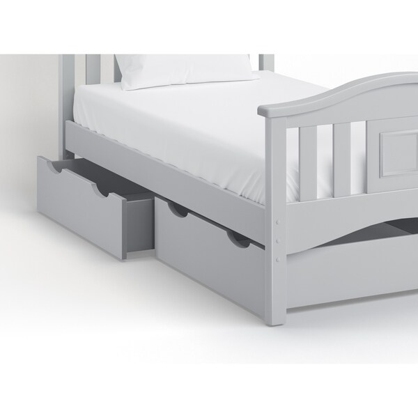 Bolton Bed Accessory Storage Drawer Dove Gray (one drawer)