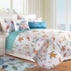 preview thumbnail 5 of 3, St. Kitts Coastal Cotton 3 Piece Quilt Set - Twin 2 Piece