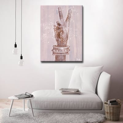 Olivia Rose 'Peace' Inspirational Canvas Art