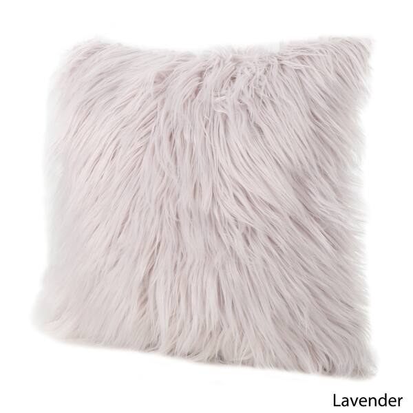 Shop Cianan Faux Furry Pillow By Christopher Knight Home Free