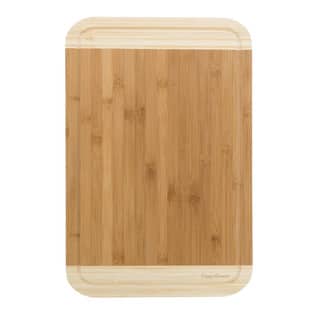 Classic Cuisine Two Tone Bamboo Cutting Board - Natural
