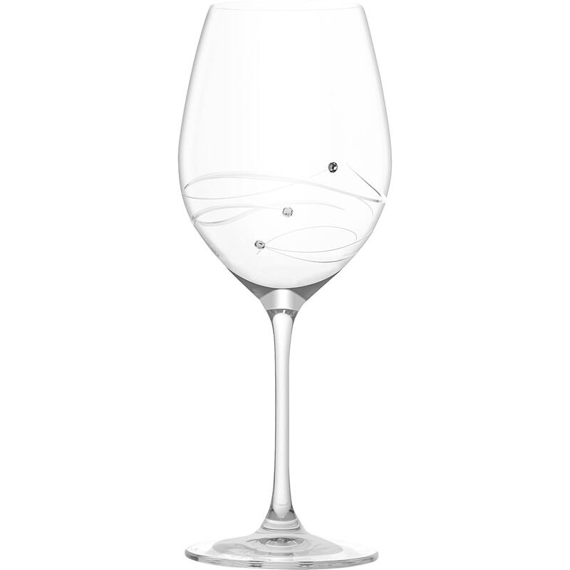 Barski Sparkle Crystal Red Wine Glasses (Set of 4)