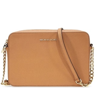 Brown Designer Handbags Find Great Deals Ping Michael Kors Large Jet Set Crossbody Bag Acorn 32s4gtvc3l 532