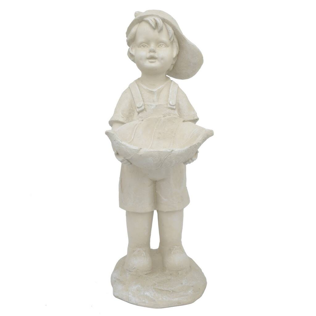 Resin Boy Figurine - Ivory