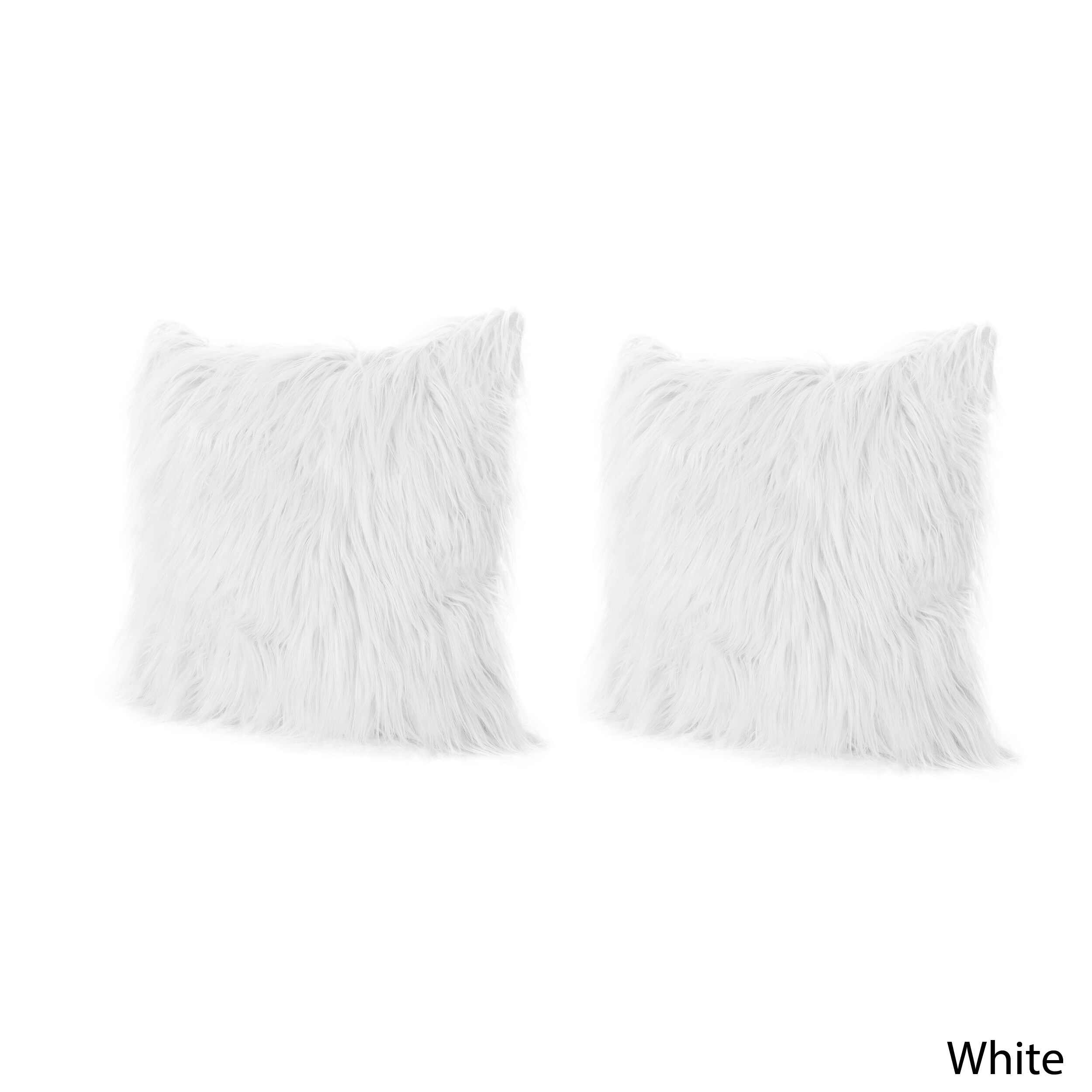 Shop Cianan Faux Furry Pillows Set Of 2 By Christopher Knight