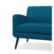 preview thumbnail 7 of 9, Handy Living Kingston Mid Century Modern Peacock Blue Linen Sofa