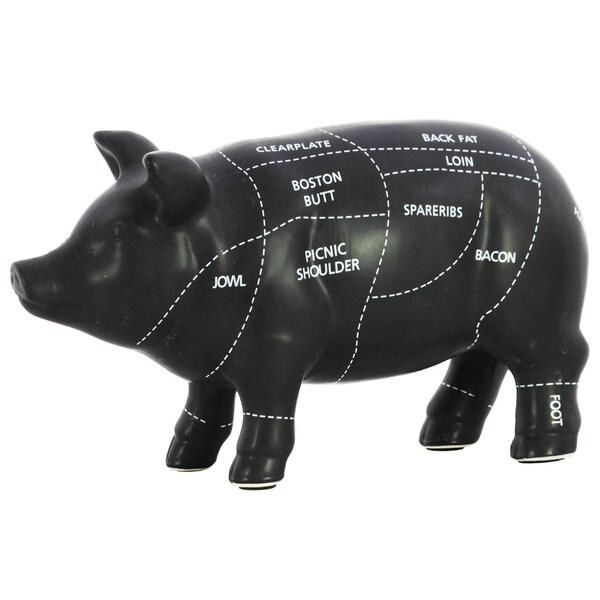 UTC43158 Ceramic Figurine Coated Finish Black