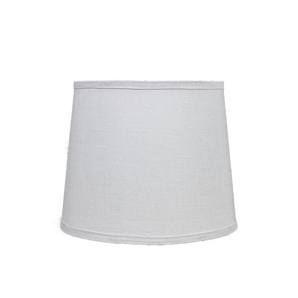 Somette Bone Linen 14 inch Drum Lamp Shade with Washer