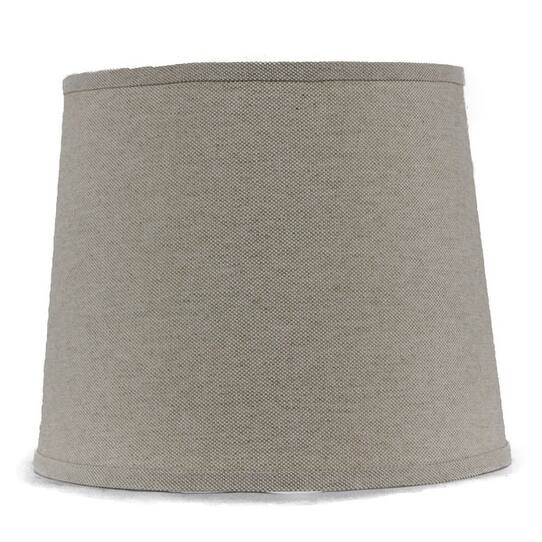 Somette Heavy Basket Neutral 12 inch Drum Lamp Shade with Washer