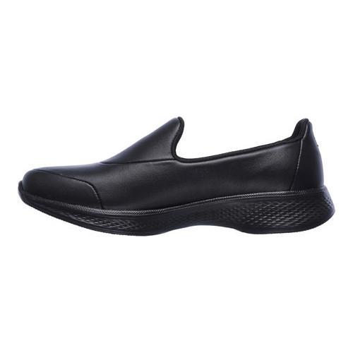 skechers go walk leather black