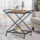 preview thumbnail 1 of 4, Sherianne Industrial Tempered Glass Bar Cart by Christopher Knight Home - N/A