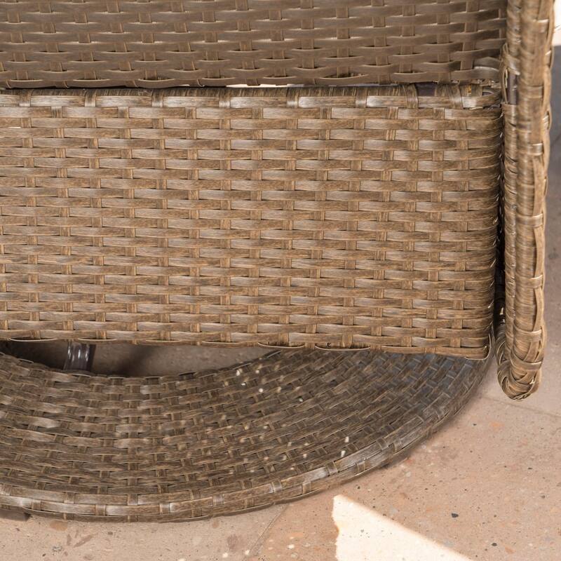 Colosseum 5-piece Wicker Swivel Set with Fire Table by Christopher Knight Home