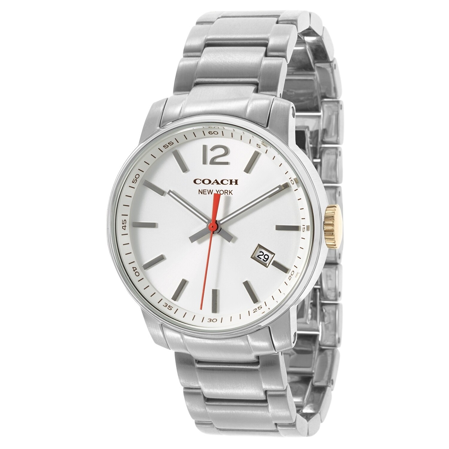 coach men's bleecker watch