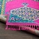 preview thumbnail 13 of 15, Boho Medallion Tassel Bright Pink Area Rug - 9'3" x 12'1"