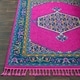 preview thumbnail 4 of 15, Boho Medallion Tassel Bright Pink Area Rug - 9'3" x 12'1"