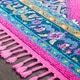 preview thumbnail 8 of 15, Boho Medallion Tassel Bright Pink Area Rug - 9'3" x 12'1"