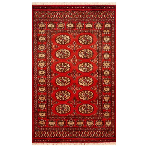 Handmade Bokhara Wool Rug (Pakistan) - 2'6" x 4'