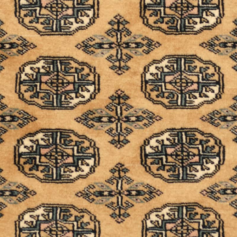 HERAT ORIENTAL Handmade Geometric Bokhara Wool Rug - 2'6" x 4'