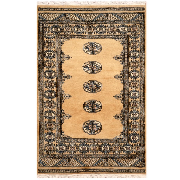 Handmade Bokhara Wool Rug (Pakistan) - 2'6" x 4'