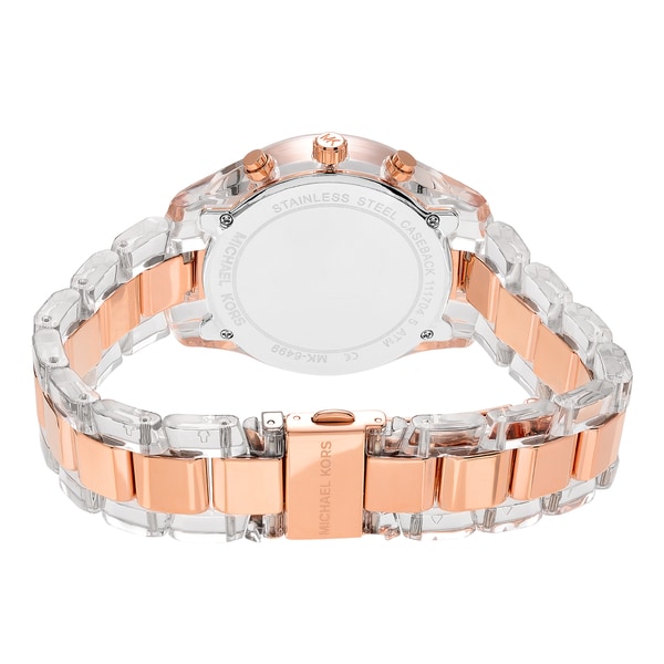 michael kors transparent watch