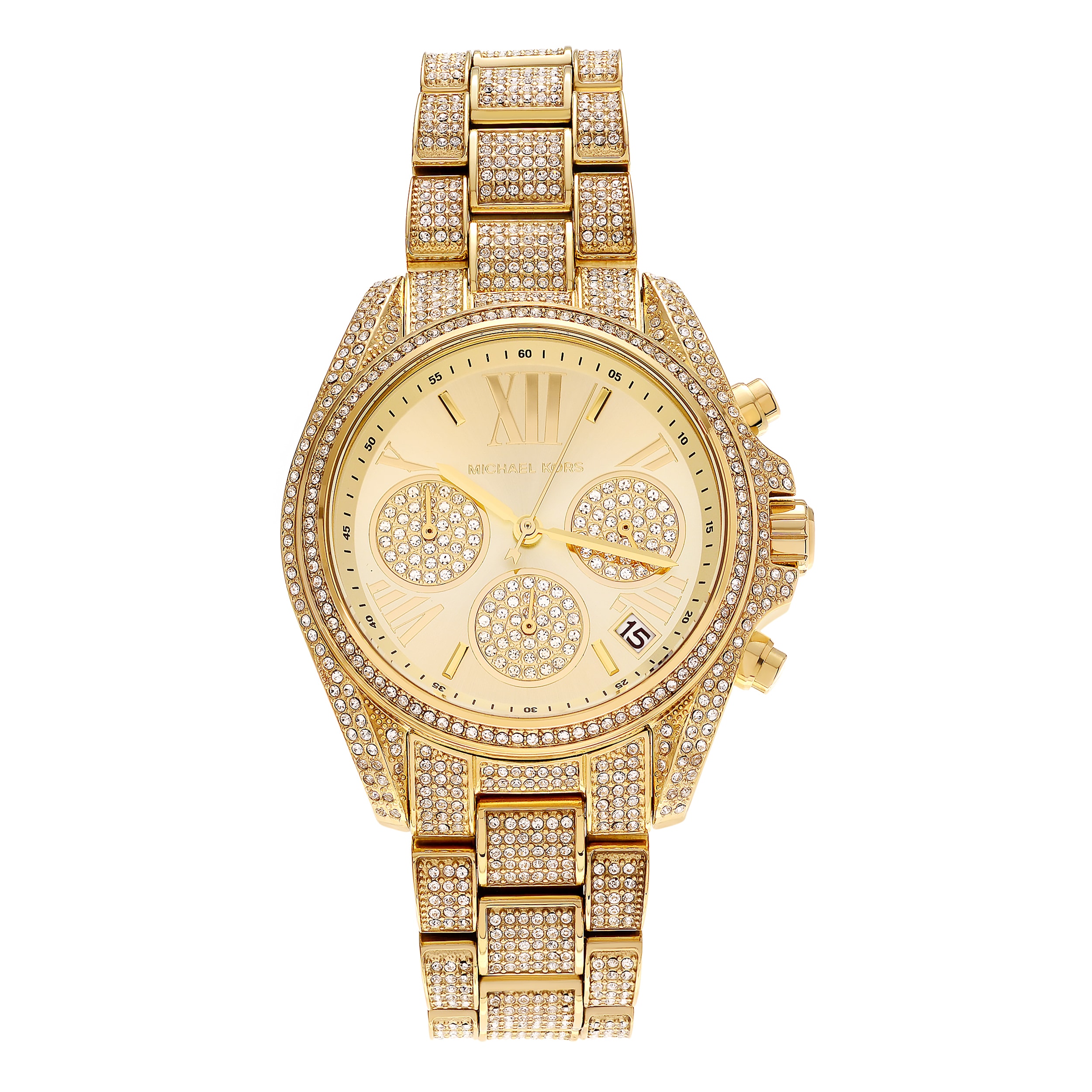 michael kors crystal pave watch