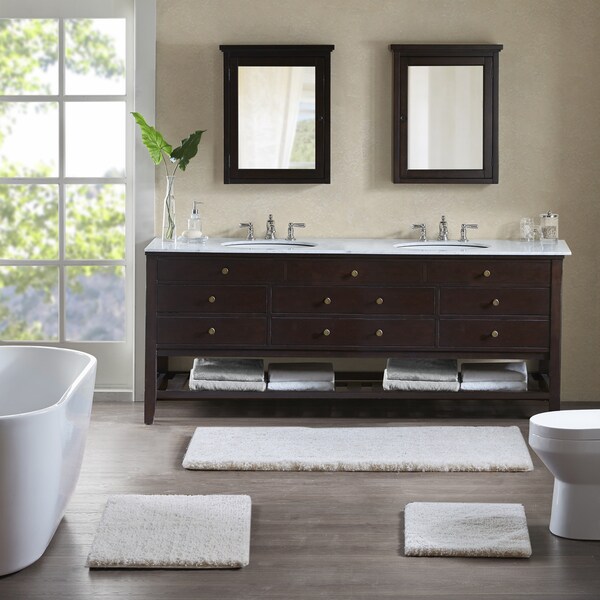 Madison Park Signature Majestic Solid Tufted Bath Rug - 3 Color and Size Options