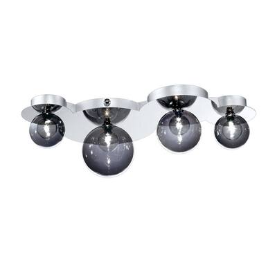 Eurofase Grappa 4-Light Flushmount/Wall Sconce, Chrome Finish - 26353-012