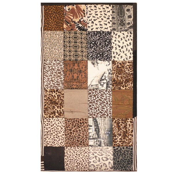 Handmade Memory Foam Cotton Patchwork Rug (India) - 3' x 5'