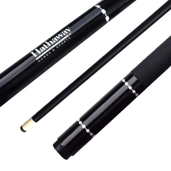 slide 2 of 6, Hathaway Conquest 58-in Cue Stick - Fiberglass - Black