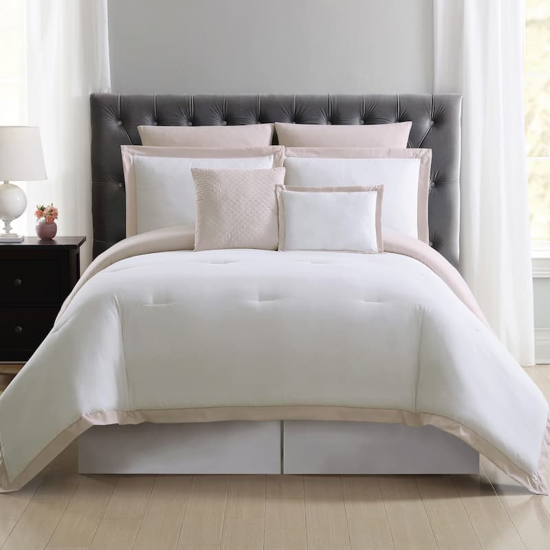 Truly Soft Everyday Hotel Border 7-piece Comforter Set