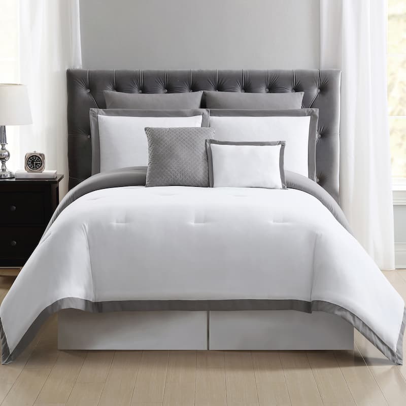 Truly Soft Everyday Hotel Border 7-piece Comforter Set