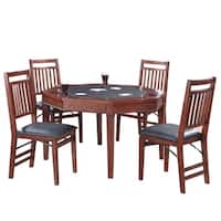 Broadway 48-in Folding Poker Table & Chairs Set