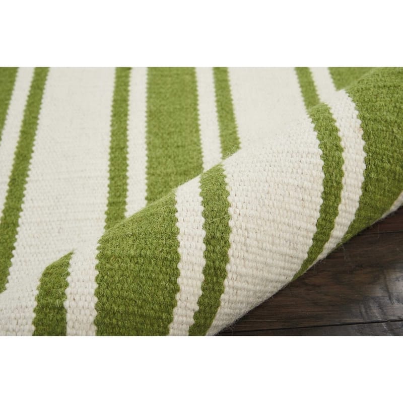 Nourison Solano Striped Dhurri Reversible Area Rug