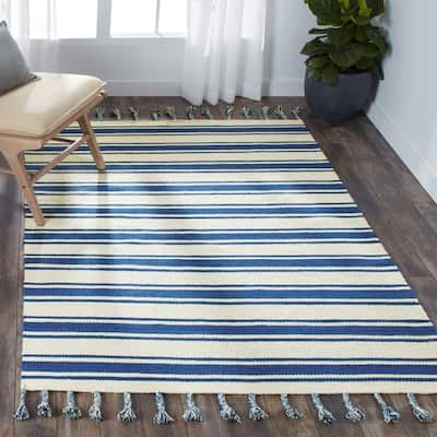 Nourison Solano Striped Dhurri Reversible Area Rug