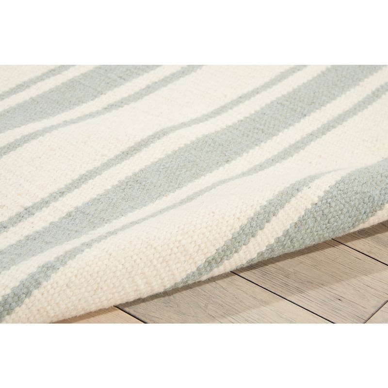 Nourison Solano Striped Dhurri Reversible Area Rug