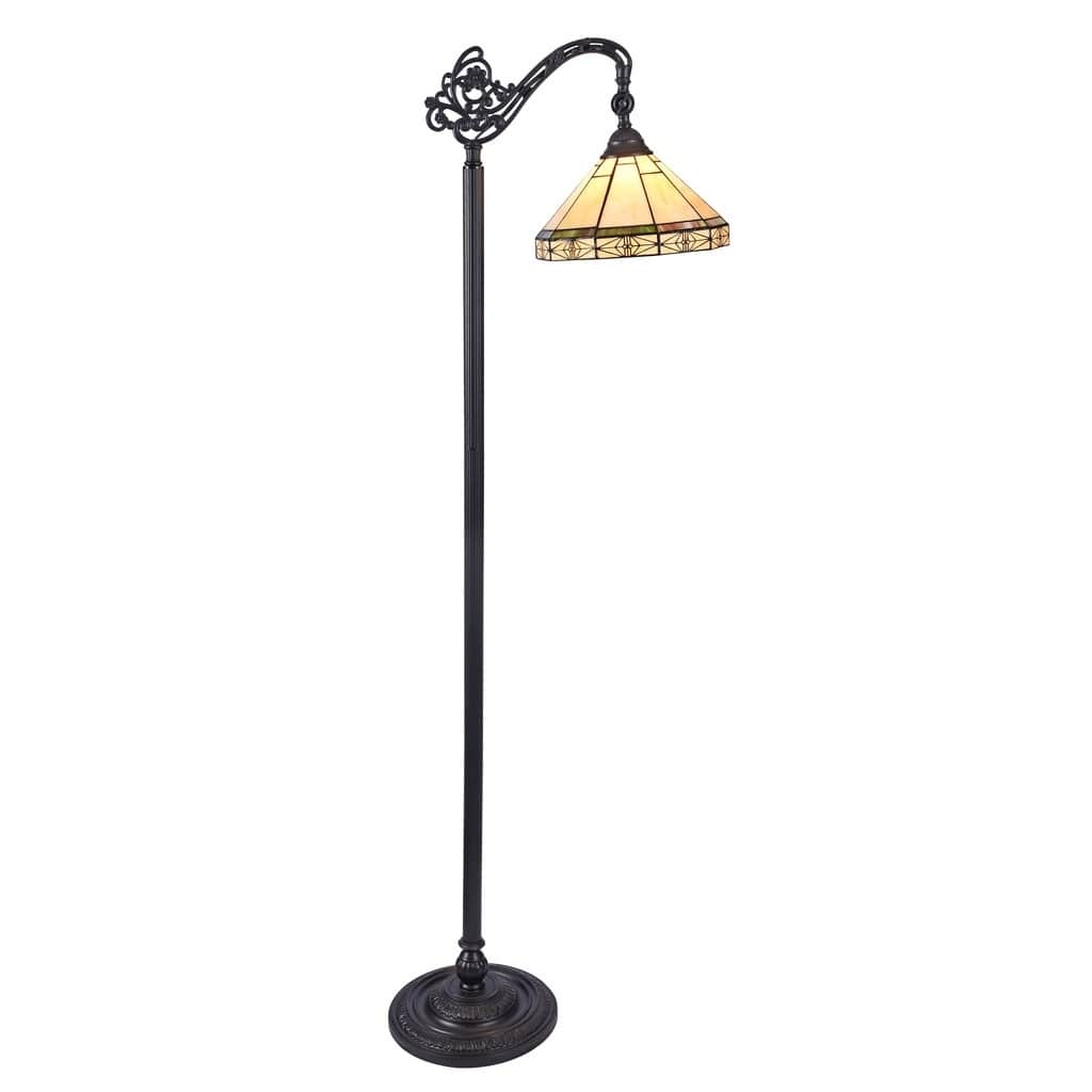 Belle Tiffany Style 1-light Blackish Bronze Floor Lamp