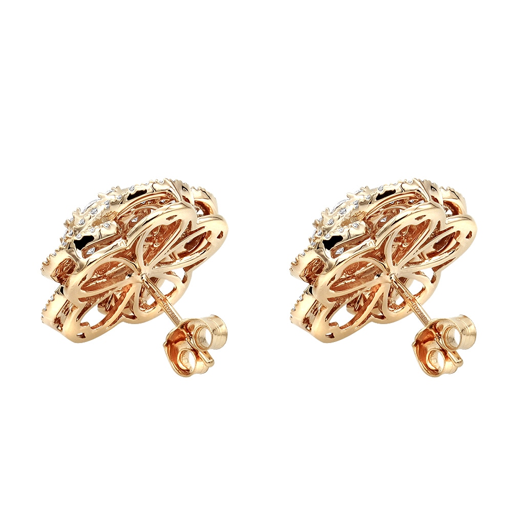 designer gold stud earrings