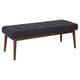 preview thumbnail 6 of 16, Carson Carrington Kristinehamn Bench with Coffee Finish Legs