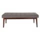 preview thumbnail 2 of 16, Carson Carrington Kristinehamn Bench with Coffee Finish Legs