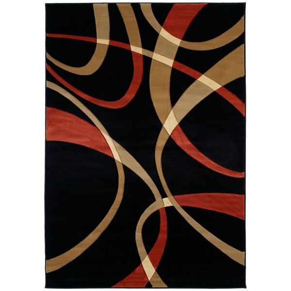 Westfield Home Sculptures Indira Terracotta Hand Carved Area Rug - 5'3 x 7'6