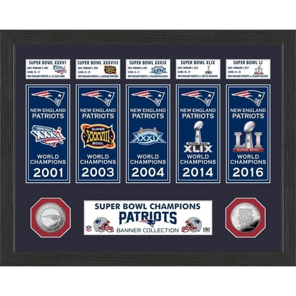 New England Patriots Champions Banner Collection Photo Mint