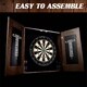 Barrington Webster Bristle Dartboard and Solid Wood Cabinet Set - Thumbnail 3