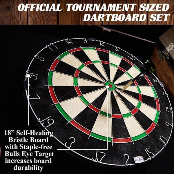 Shop Barrington Webster Bristle Dartboard And Solid Wood Cabinet